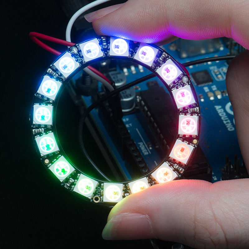 WS2812 16 x 5050 RGB Built-in Dream Color Driver LED Lights - Neopixel Ring WS2812 16 x 5050 RGB Built-in Dream Color Driver LED Lights - Neopixel Ring
